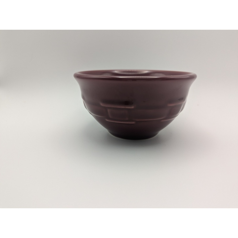 Vintage Longaberger‎ Pottery 4.25" Dessert Bowl Paprika Color Woven Traditions